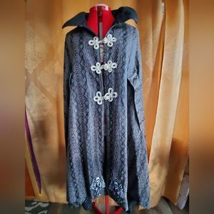 Faux Snakeskin Cloak